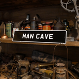 Man Cave Number Plate Sign
