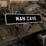Man Cave Number Plate Sign