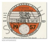 Replica Tax Disc