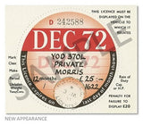 Replica Tax Disc