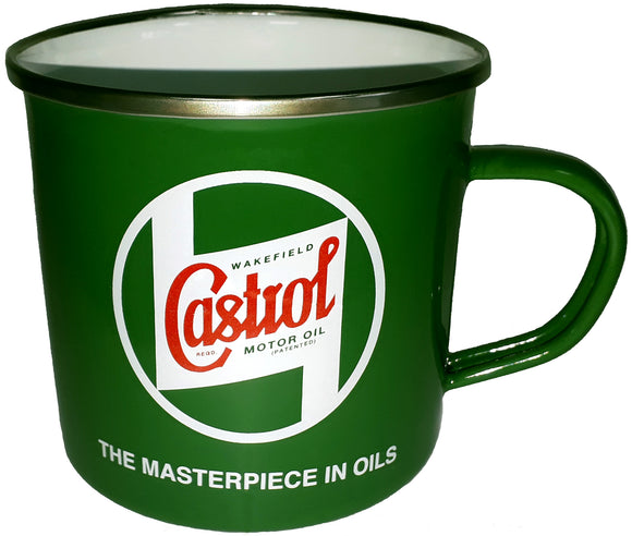 Classic Castrol STR588 Tin Mug, Green
