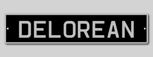 DeLorean Number Plate
