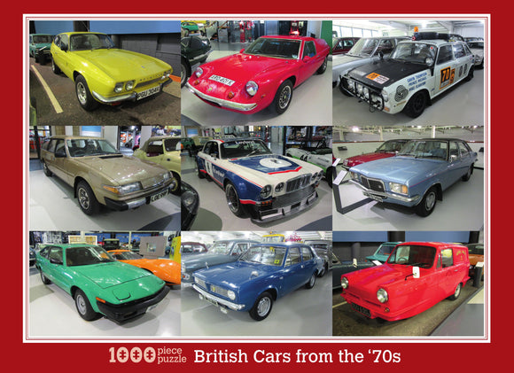 British Cars of the '70s 1000 Piece Jigsaw
