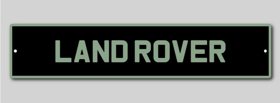 Land Rover Number Plate – British Motor Museum