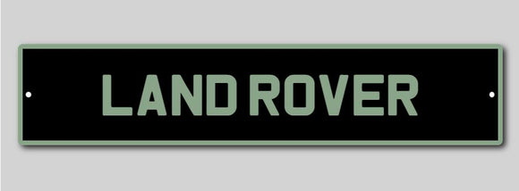 Land Rover Number Plate