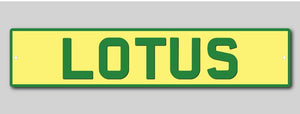 Lotus Number Plate
