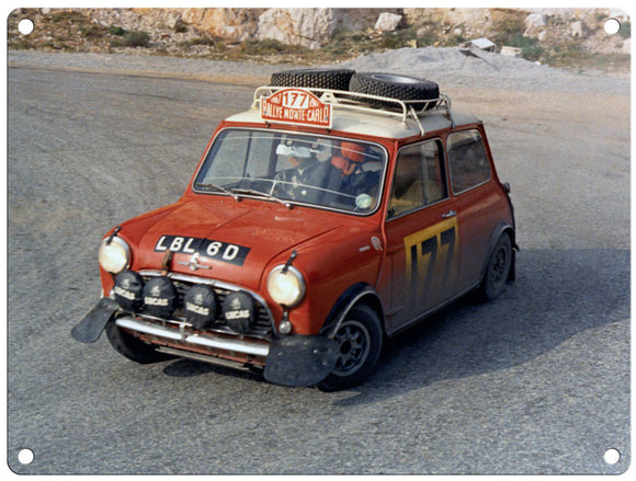 Monte Carlo Rally Mini 1967 Metal Sign