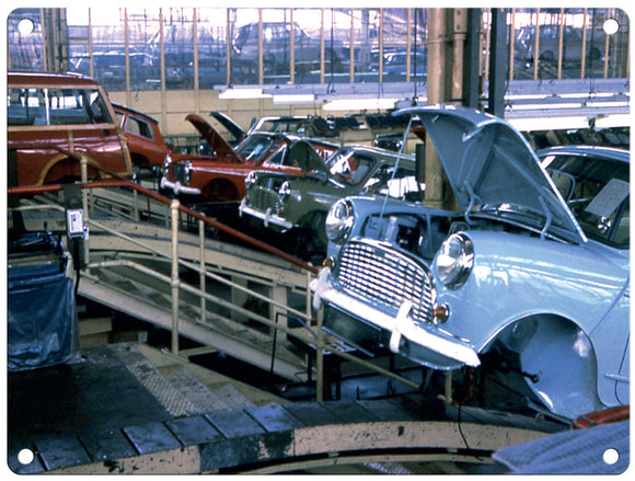 Longbridge Factory Austin Seven (Mini) 1960 Metal Sign