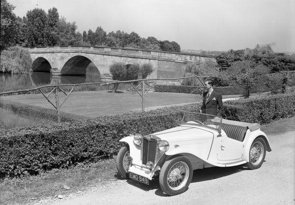 MG TC Shillingford Bridge 1949
