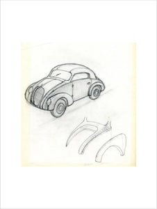 Mosquito Bodyshell Sketch by Issigonis