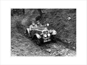 Austin Seven Tourer in the Colmore Cup Trial 1937