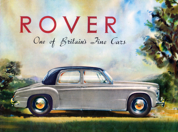 Rover P4 75-90 Sales Brochure Cover 1953