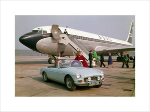 MGB Roadster Mk1 with Plane 1962